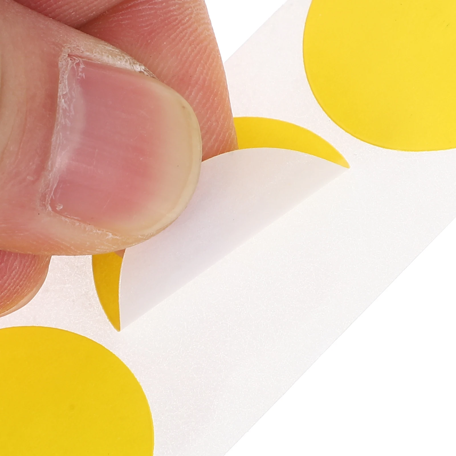 1000pcs Blank Round Dot Stickers For Color Coding 1 Inch Yellow Adhesive Labels Writable Circle Stickers For Garage Sale