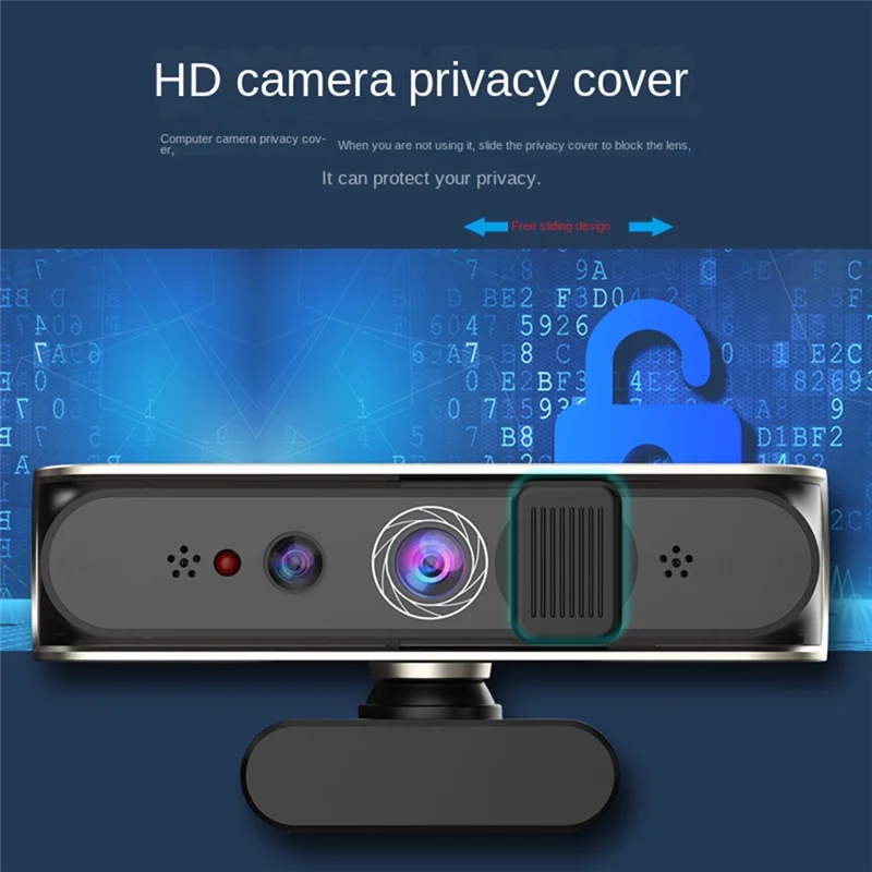 B63B-Desktop Face Recognition Login Built-In Microphone Camera For Windows Hello