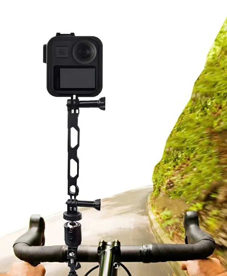 Adatto per accessori per fotocamere sportive GoPro DJI, estensione in metallo per piccole fotocamere, accessori per braccio di estensione per mini fotocamere