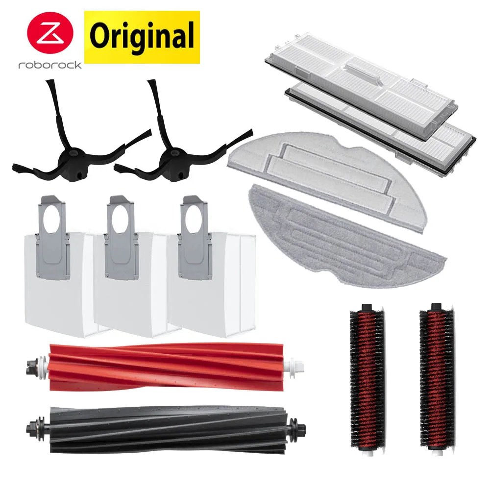 Originele Roborock S8 Pro Ultra Accessoires DuoRoller Borstel Filter Mop Stofzak Zijborstel Van S8/S8+ Stofzuiger reserveonderdelen