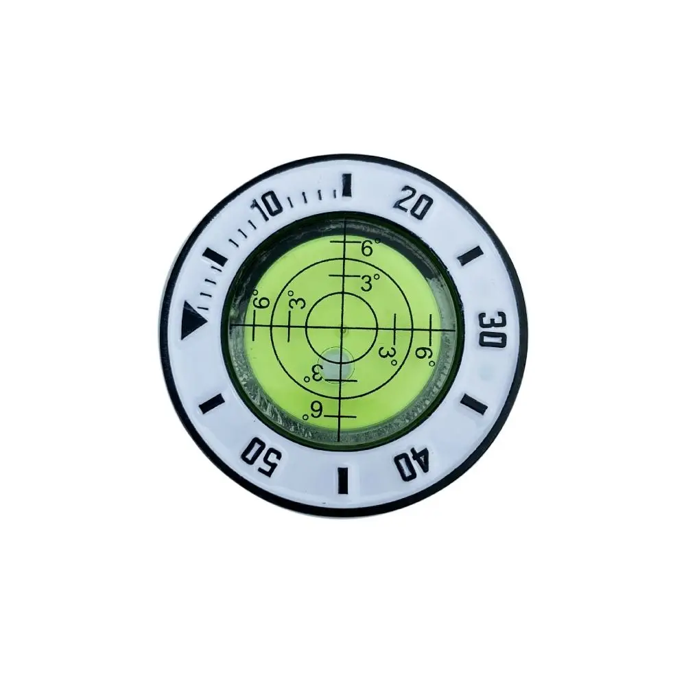Hoge Precisie Niveau Leesbal Marker Niveau Lezen Afneembare Golf Hoed Clip Marker Zwarte Magnetische Golfbal Marker