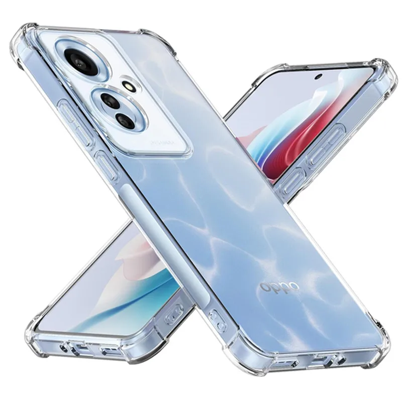 Four-Corners Shockproof TPU Case for OPPO Reno 12 11F 5G Reno11 8T 8 Pro Lite Protective Cover Clear Capa Fundas Coque