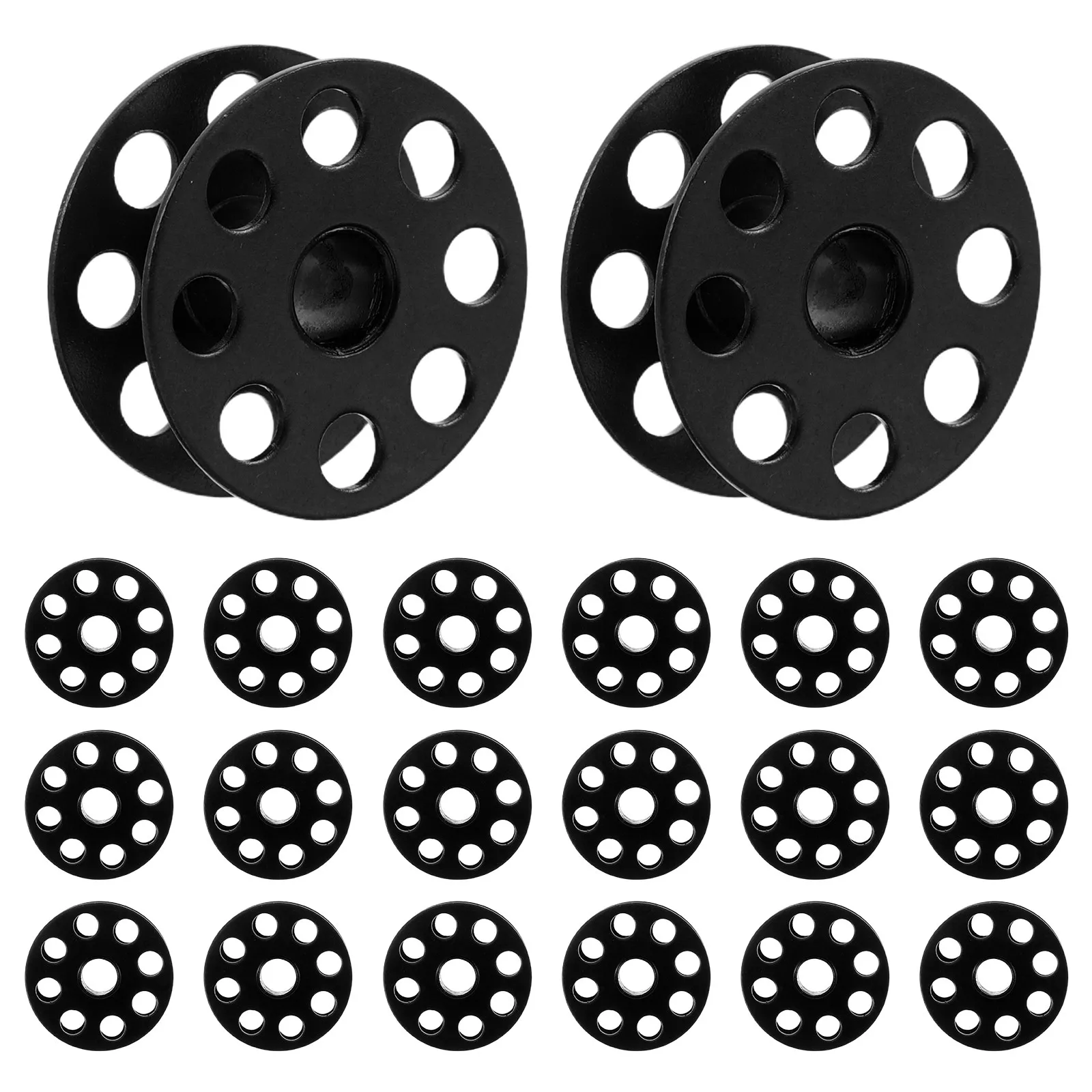 20Pcs Metal Bobbin Case Industrial Sewing Machine Replacement Holder Iron Shuttle Part Bobbins Organizer Storage