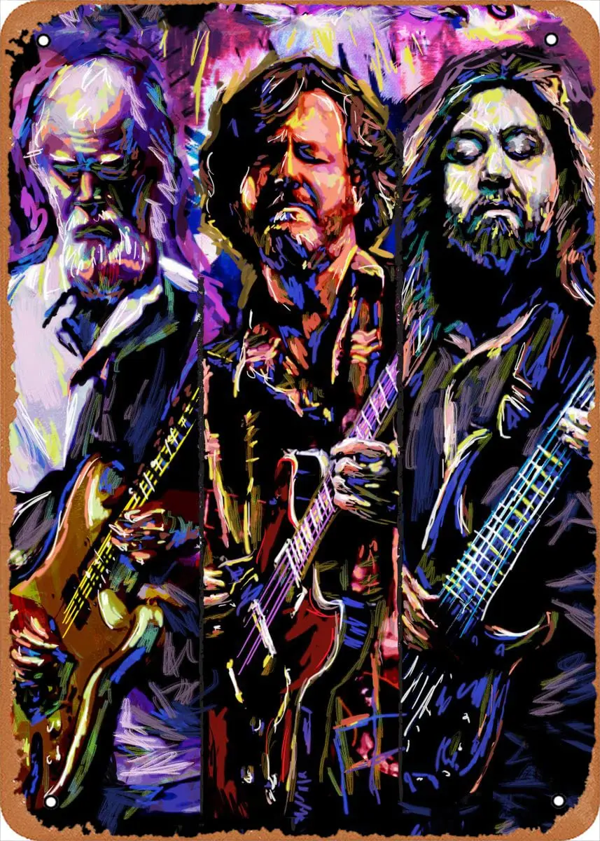 Music Widespread Panic Art Metal Tin Sign Poster Vintage Art Wall Decor 12 X 8 Inch sign