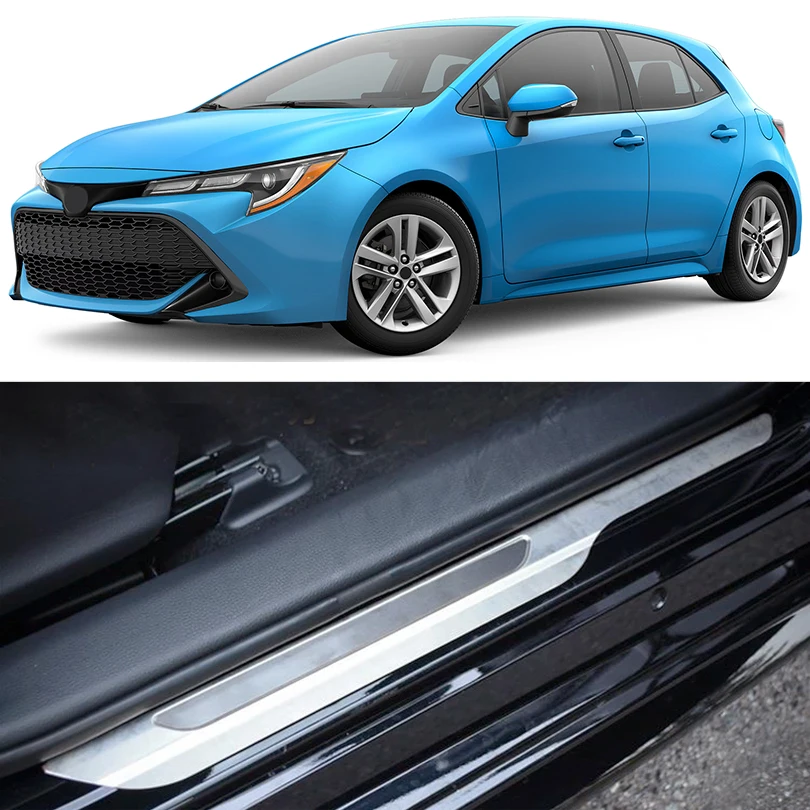 

Для Toyota Corolla E210 Suzuki Swace 2021 2022 2023 2024: Стальные накладки на пороги автомобиля, защитные накладки на двери, аксессуары для приветственных педалей