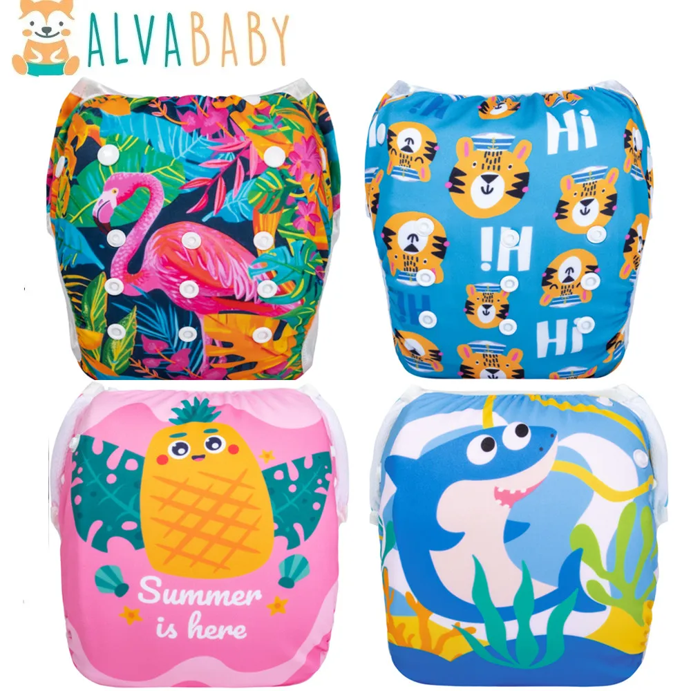 U PICK ALVABABY Swim Diaper Easy to Use Swim Nappy Fashion Design Swimming Nappy for Baby 0-2 years Old