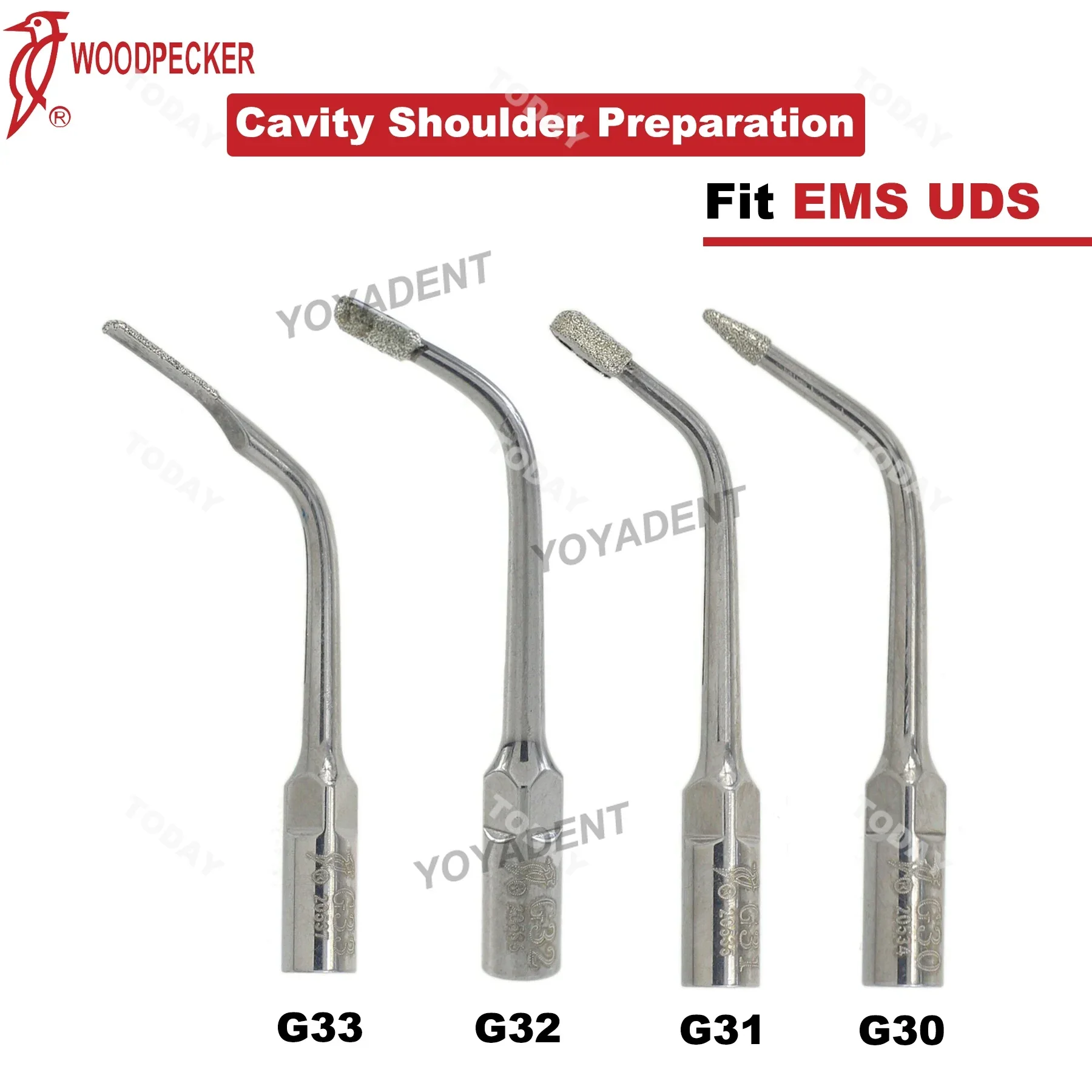 Woodpecker ultradźwiękowy skaler dentystyczny końcówki skalujące do przygotowywania jamy ustnej/ramię Fit EMS UDS G30 G31 G32 G33