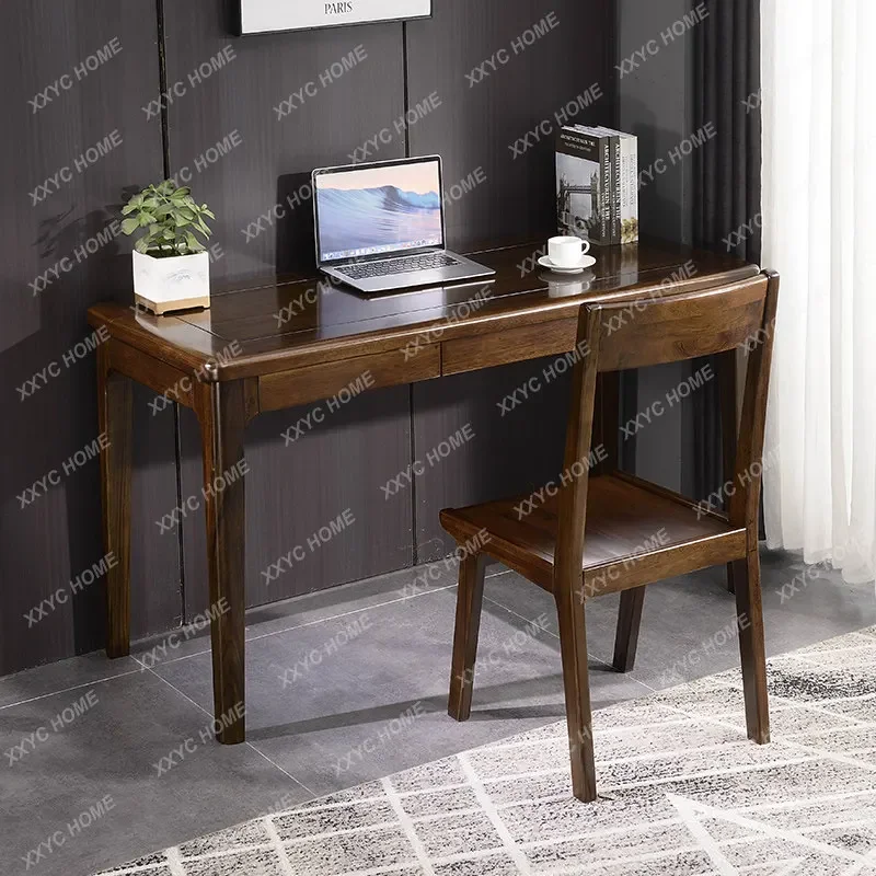 Black walnut desk simple 1.2 meters computer office modern home study table