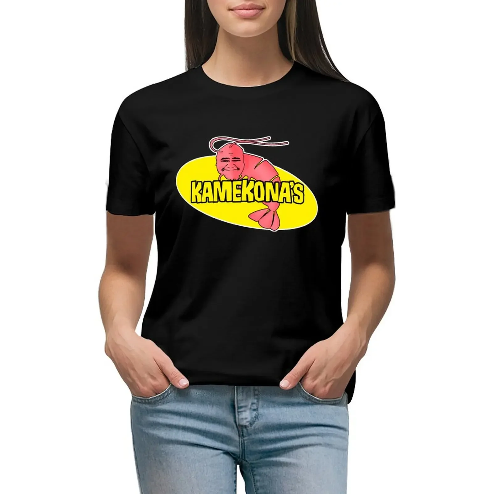 

Kamekona's Shrimp T-Shirt sports fans blanks new edition shirts graphic tees cute t-shirts for Women
