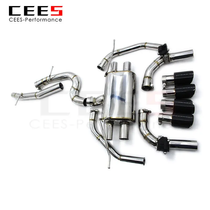 

CEES Catback Exhaust for Audi S3 2.0T 2015-2023 Tuning Performance Stainless Steel Escape Exhaust Pipe Valve Exhaust System