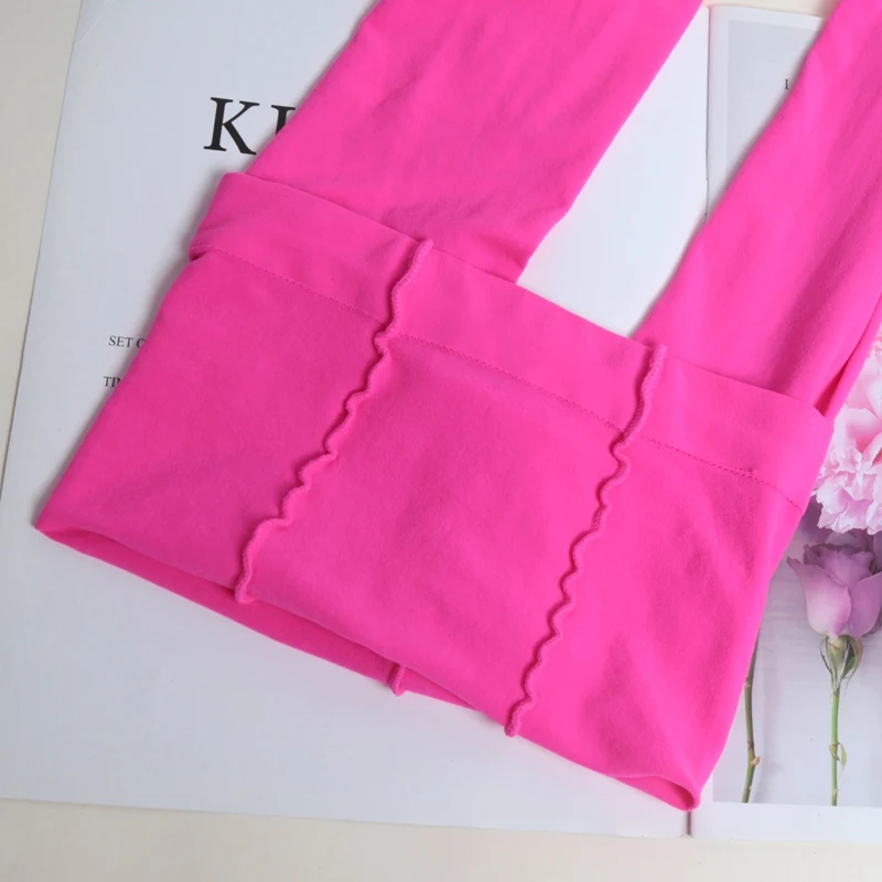 Dames Vintage Rode damespanty Lente Herfst Fluweel Hoge elastische Y2k Slim Fit Snoepkleurige panty Kousen voor vrouwen
