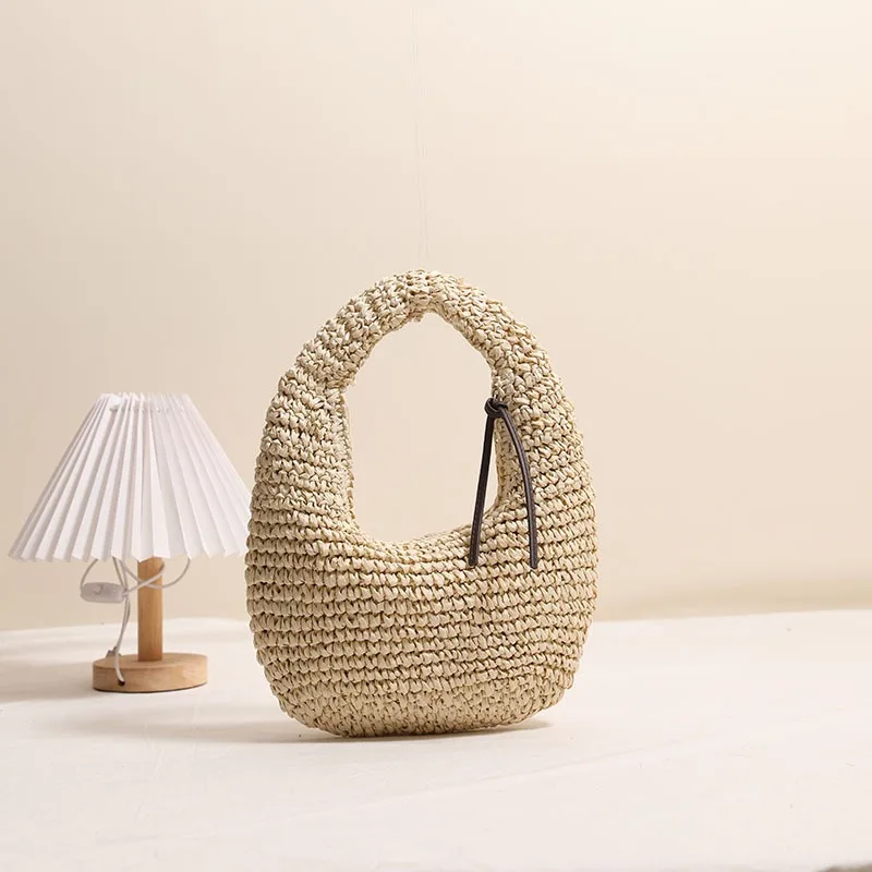 

Cute hand-carried straw bag, new small fresh tassel woven bag, women's seaside resort beach bag, fashion handbag