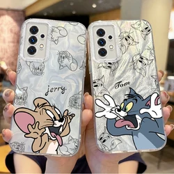 T-Tom And J-Jerry Couple Phone Case for Samsung Galaxy S25 S24 S23 S22 S21 Plus Ultra A73 A72 A71 A55 A54 A53 Hard Non-Slip Case