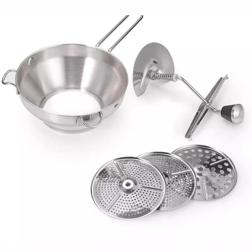 

Durable manual stainless steel fruit and vegetable grinder kitchen products for jam, potato, vegetable and fruit masher