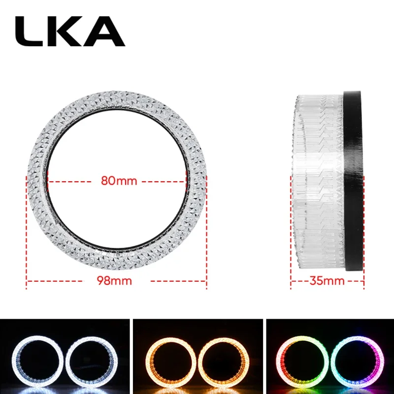 

LKA 2.5 Inch 3.0 Inch Led Angel Eyes Bi Xenon Projector Lenses for Headlights Car Lights Turn Signal Lights Car Accessories