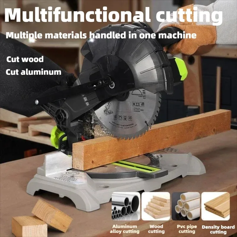 8 Inch Portable Aluminum Wood Cutting Machine High Precision 45 Degree Miter Saw With 1500W 1700W Motor For DIY Industrial Use