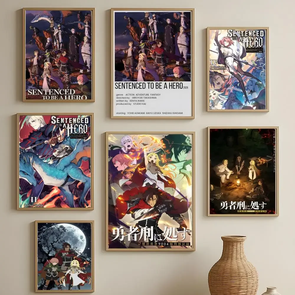 Isekai Anime Sentenced To Be A Hero Poster Versatile HD Waterproof Wall Art Self-Adhesive Decor For Any Space Ideal Gift