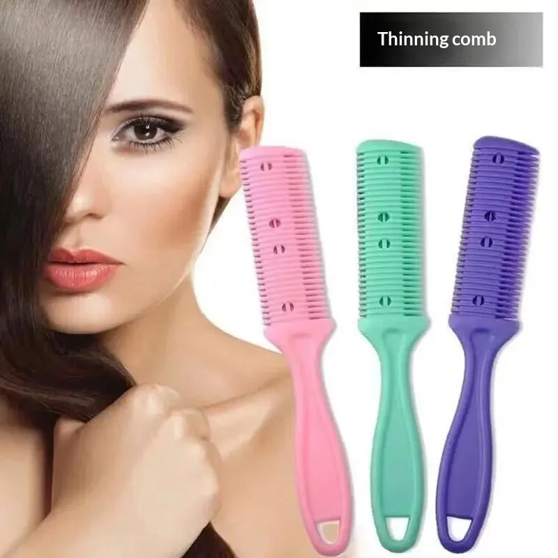 Hair Cutting Comb Thinning Razor Blades Hair Brushes Trimmer Cutting Thinning Tools Haircut Brush Barber Tools Hair Shaving Comb