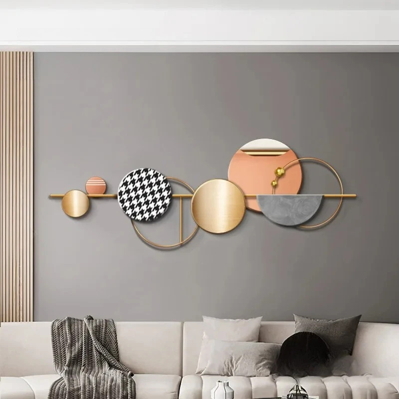 Modern Light Luxury Living Room Wall Decoration Metal wind chimes Bedroom Hanging Decoration Dining Room Wall Pendant home Decor