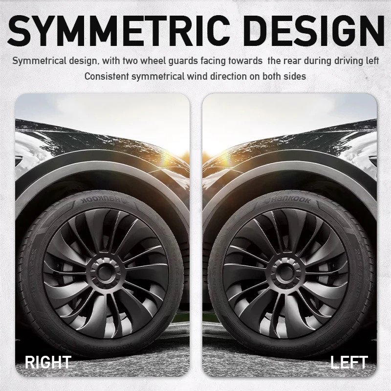 Caps On Wheels promozione 4 pezzi HubCap Performance accessori per automobili per Tesla Model Y Symmetric Style Hub Caps alta qualità