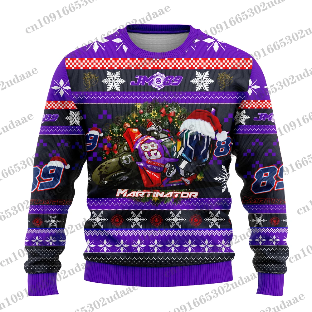 Motorcycle 89 Rider Jorge Martin Fan Lovers Ugly Christmas Sweatshirt Men's and Women's Pullover Top 2025 New ﻿