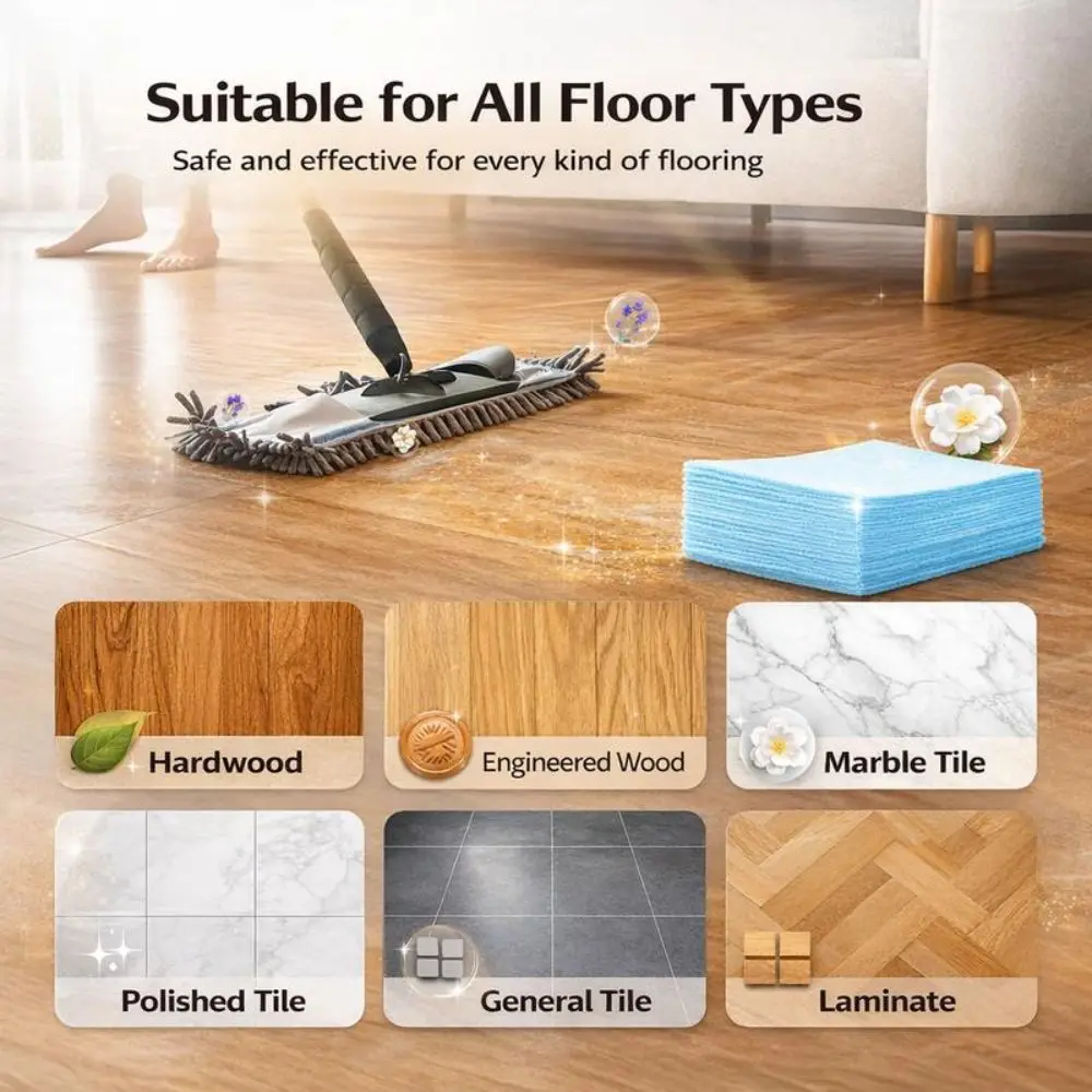30/60/90PCS Powerful Cleaning Tile Floor Cleaner Tablets Effectively Removes Stains Water Soluble Cleaning Sheet