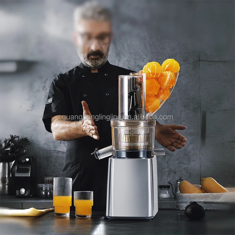 YYHC-550v Orange Citrus Hands-free desktop portable battery powered cold pressed fruit commercial juicer