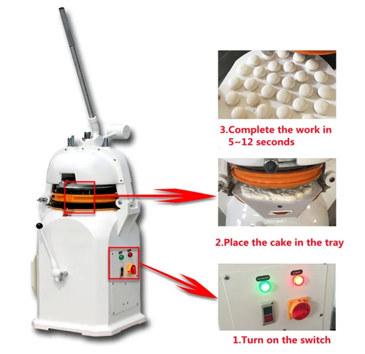 Multifunctional Commercial Dough Divider Rounder /Rolled Pizza Dough/Dough Ball Making Machine for Bakery