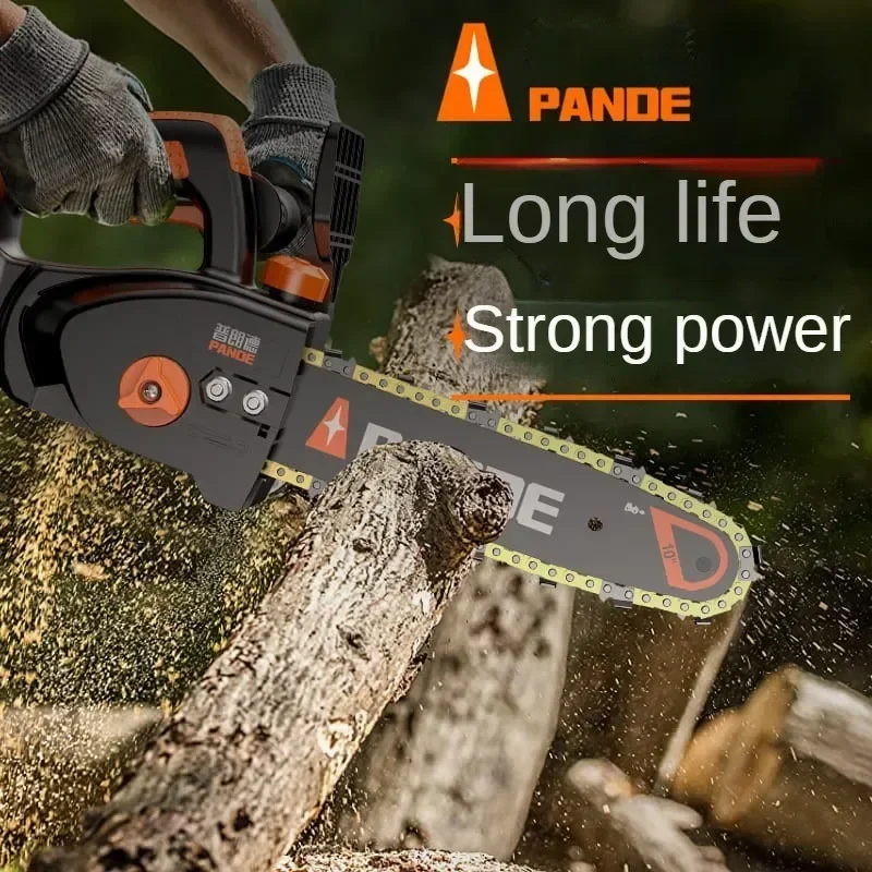 

110V/220V Powerful Lithium Electric Saw for Heavy Duty Wood Cutting, Portable Cordless Electric Chain Saw for C