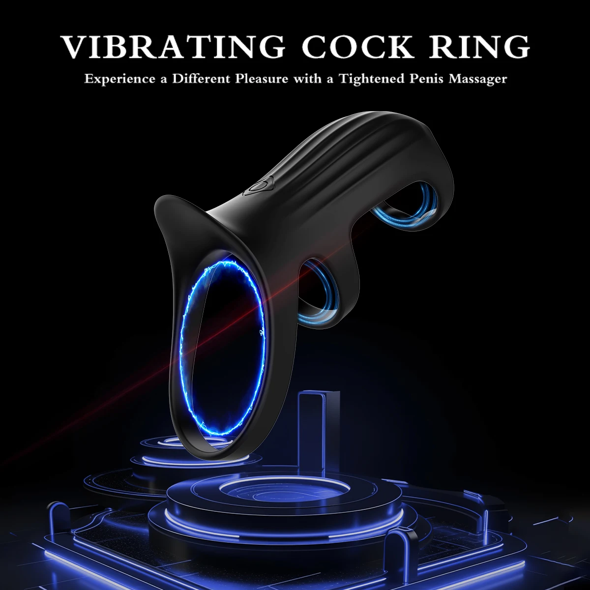 APP بلوتوث تهتز خاتم الديك القضيب الدائري هزاز تأخير القذف الجنس لعب للرجال زوجين Penisring كوكرينج ديك كم #2