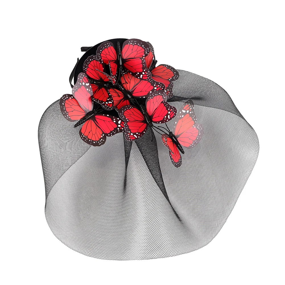 

Butterfly Headband Hair Accessories Women Gauze Mesh Girl Headdress Durable Non-fading Party Masquerade Halloween Hair Supply