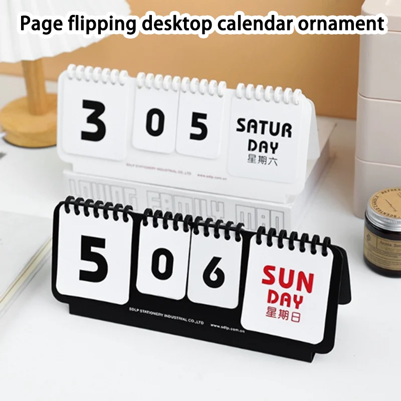 Flipping Calendar, Desk Calendar, Perpetual Calendar, Desktop Creative Calendar, Countdown