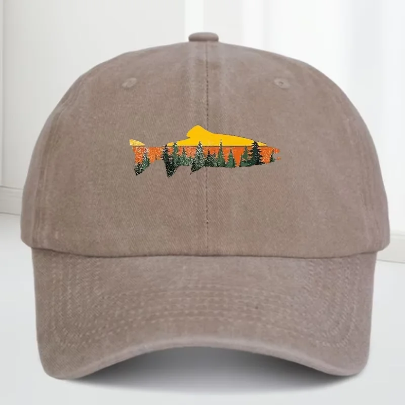 La casquette de baseball extérieure de style rétro est réglable, douce, respirante et protection solaire. Il son design est inspiré de la nature.