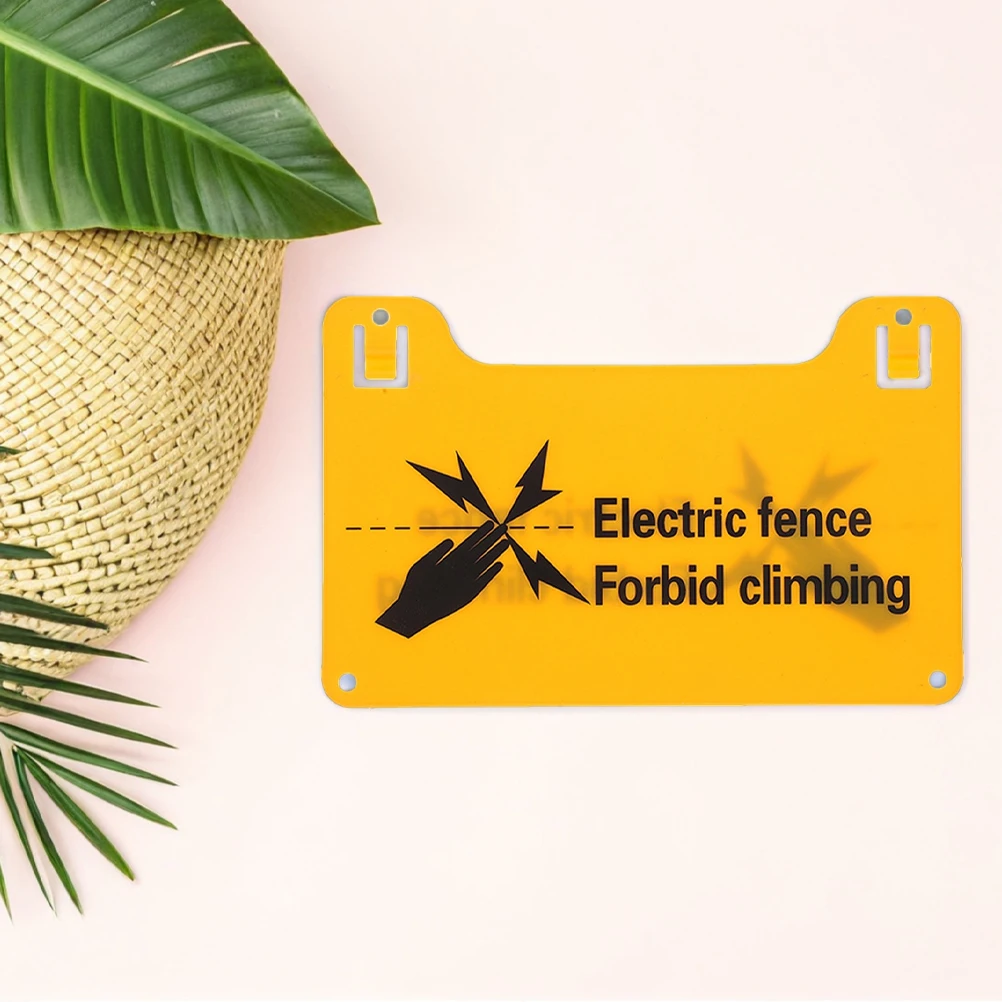 5 sinais de aviso de cerca elétrica sinais de aviso ao ar livre para cercas elétricas tensão avisos de segurança marcadores de tráfego
