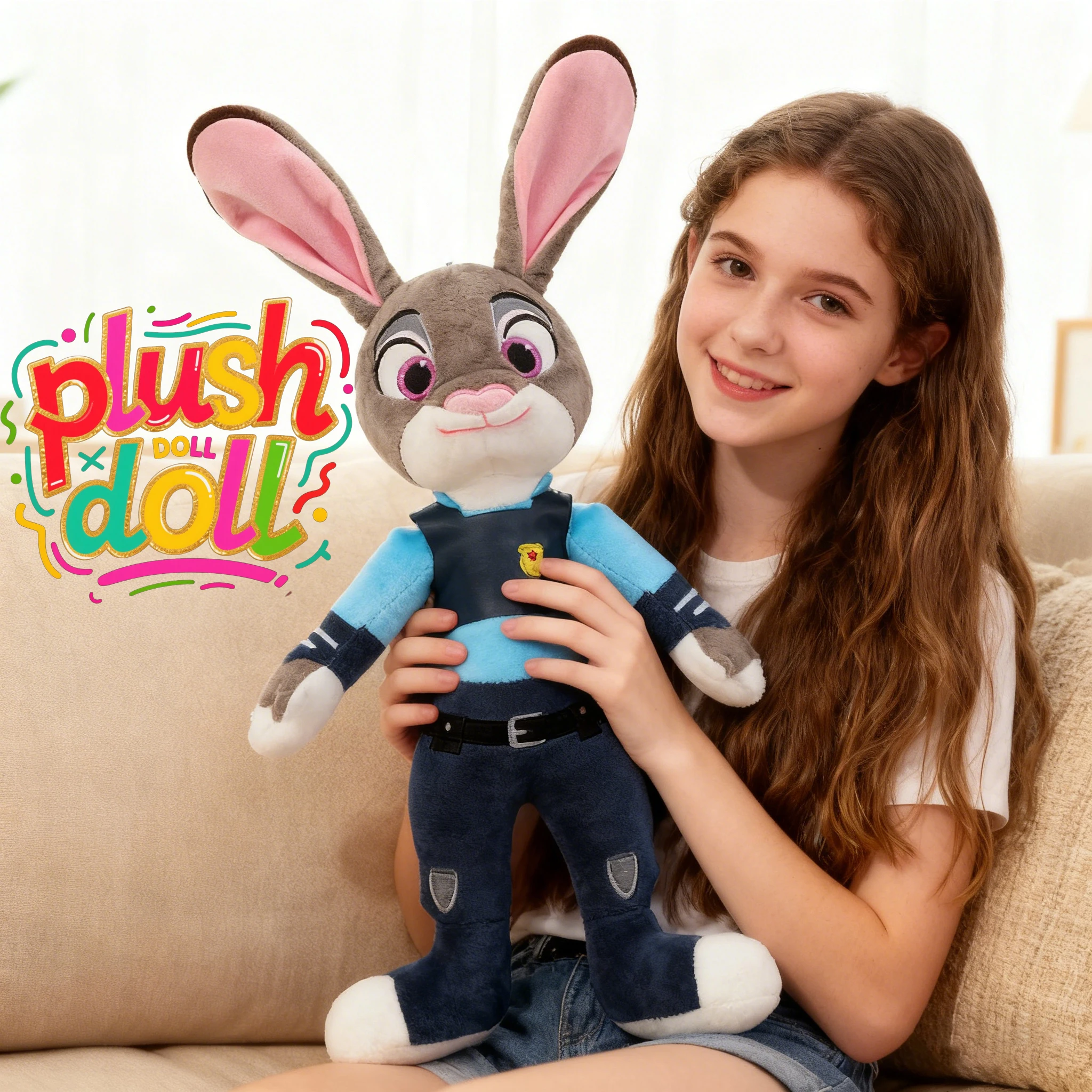 Schattige dierenpluche pop 40 cm - Zootopia Vos en konijn Knuffel Cartoon Kawaii Zacht speelgoed voor meisjes Kinderen Verjaardag Kerstcadeau