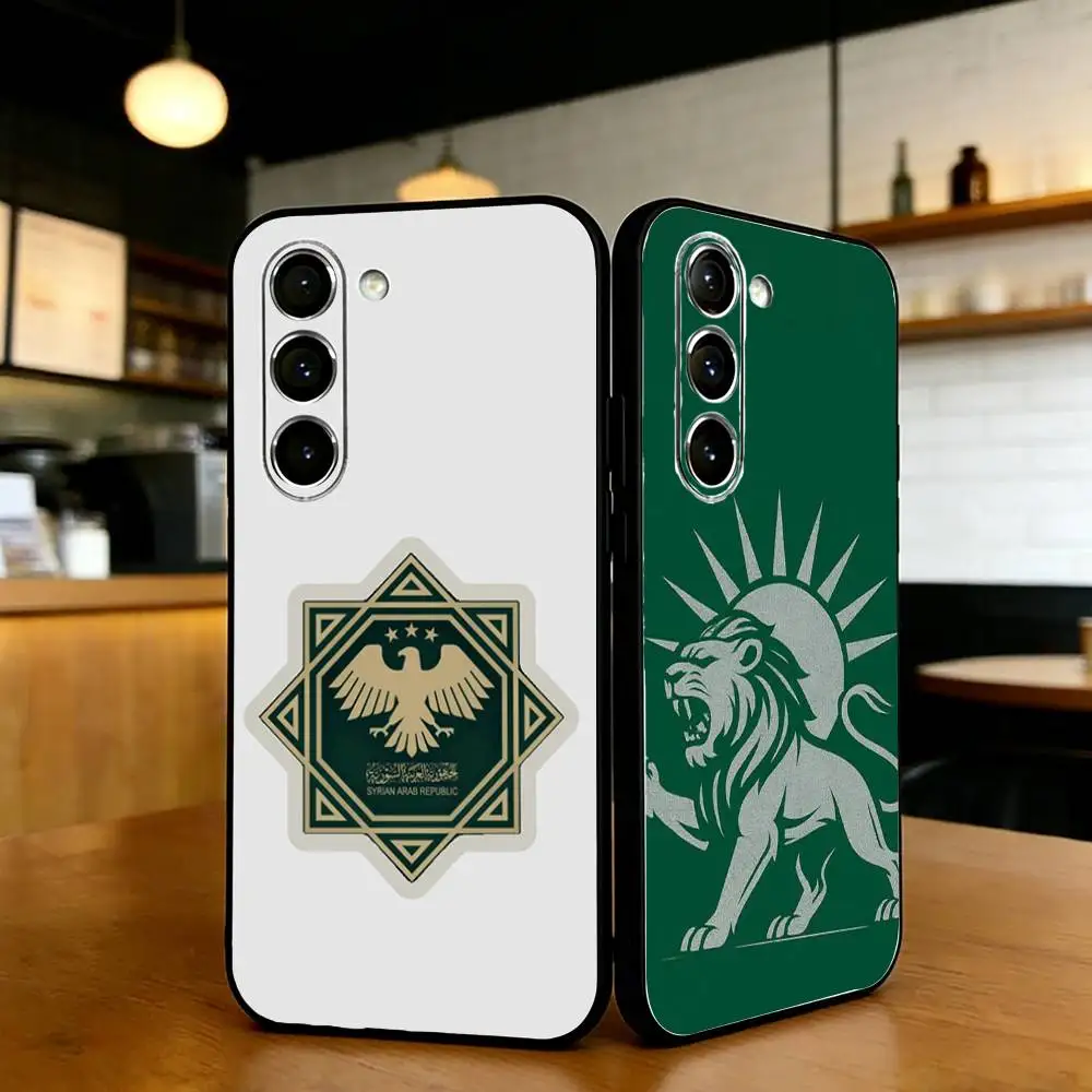 

Syria Syrian Flag Phone Case For Samsung S25,24,23,22,30,21,Ultra,Plus,Lite,FE,Black Soft Case