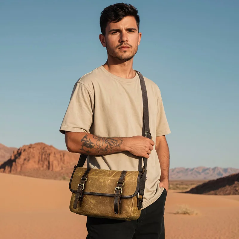 

Сумка с внутренним вкладышем для объектива, холст для рефлекторной фотографии с одним объективом, мужская уличная сумка через плечо для цифровой фотокамеры на одно плечо