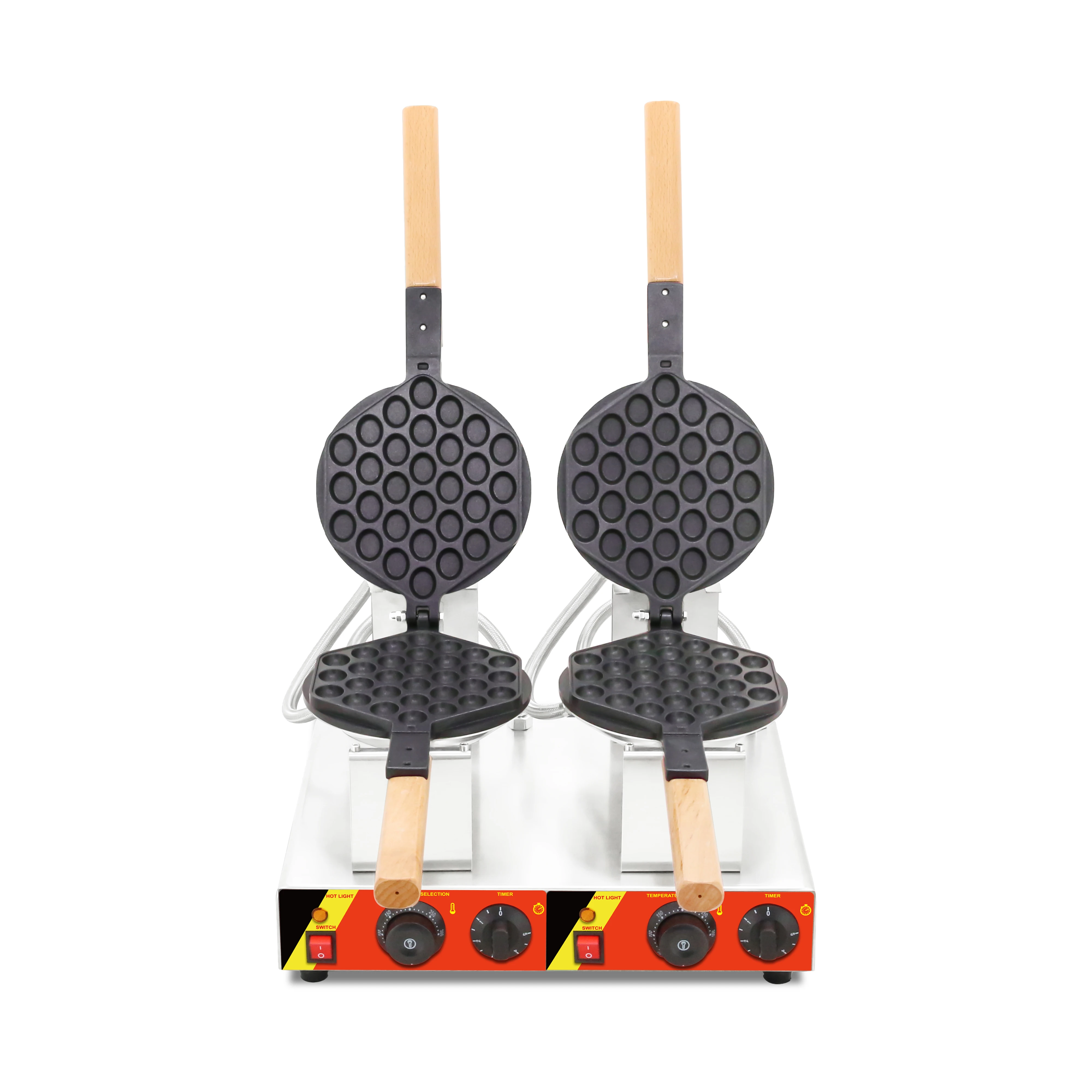 

Коммерческая электрическая вафельница с двойной головкой из нержавеющей стали, 220 В, машина для приготовления яичных конусов, для домашнего использования, магазин еды, розничная торговля