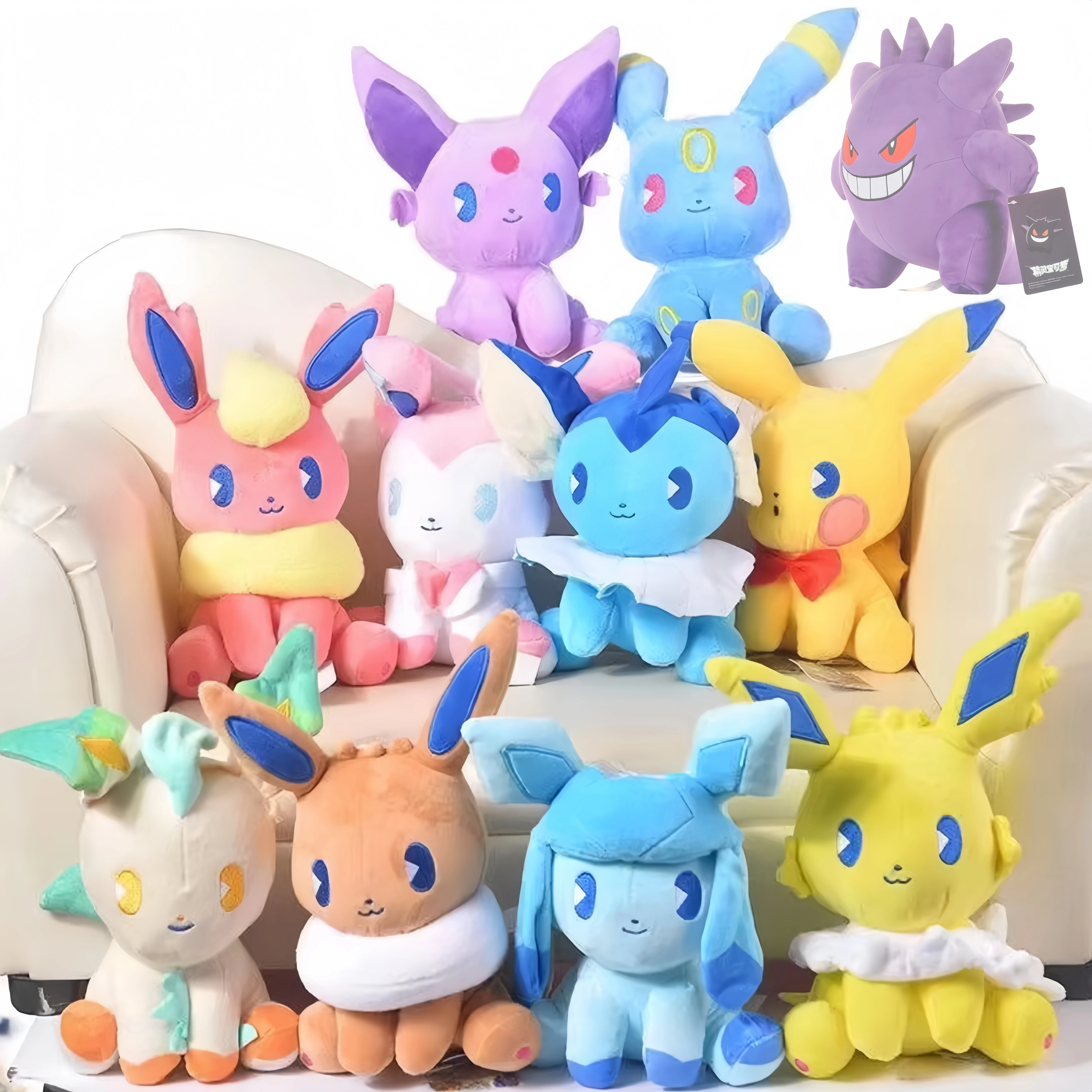 Pokemon Eevee Collection Plush Flareon Vaporeon Stuffed Doll Espeon Umbreon Glaceon Leafeon Sylveon plushies Toy Xmas Kid Gifts