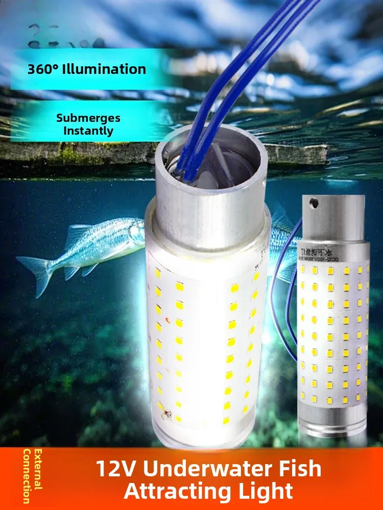 超高輝度-2v-led-魚誘引ライト水中ネット釣りランプ防水釣り具超軽量ポータブル釣りランプ