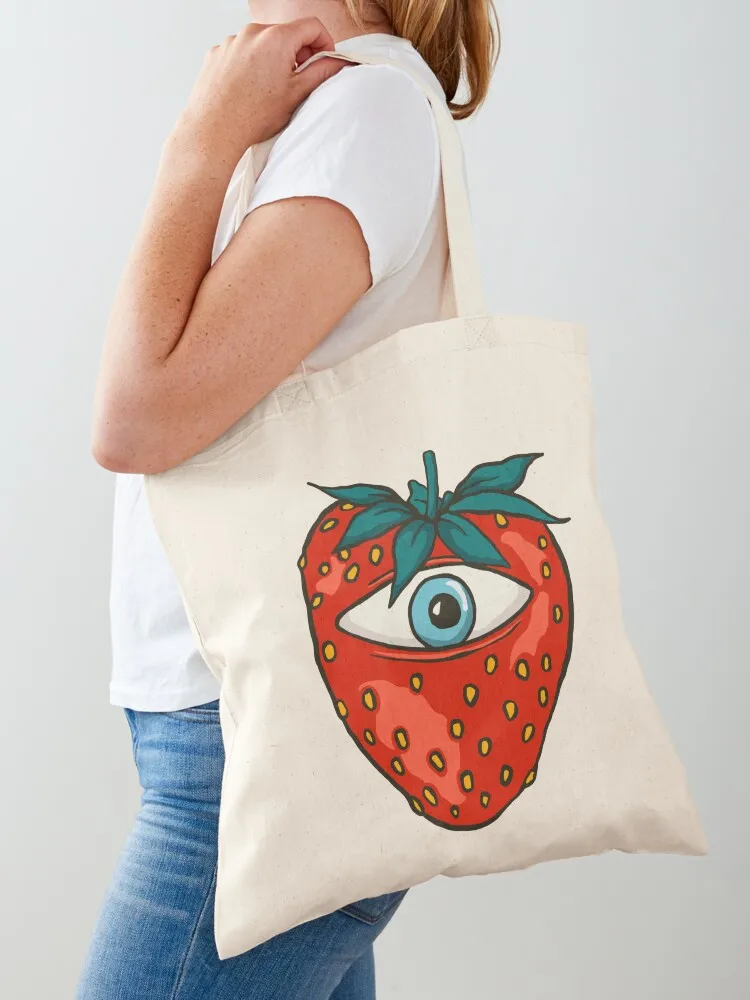 Acid Mr Strawberry Tote Bag shopper bag woman shopping bag logo Gift bags