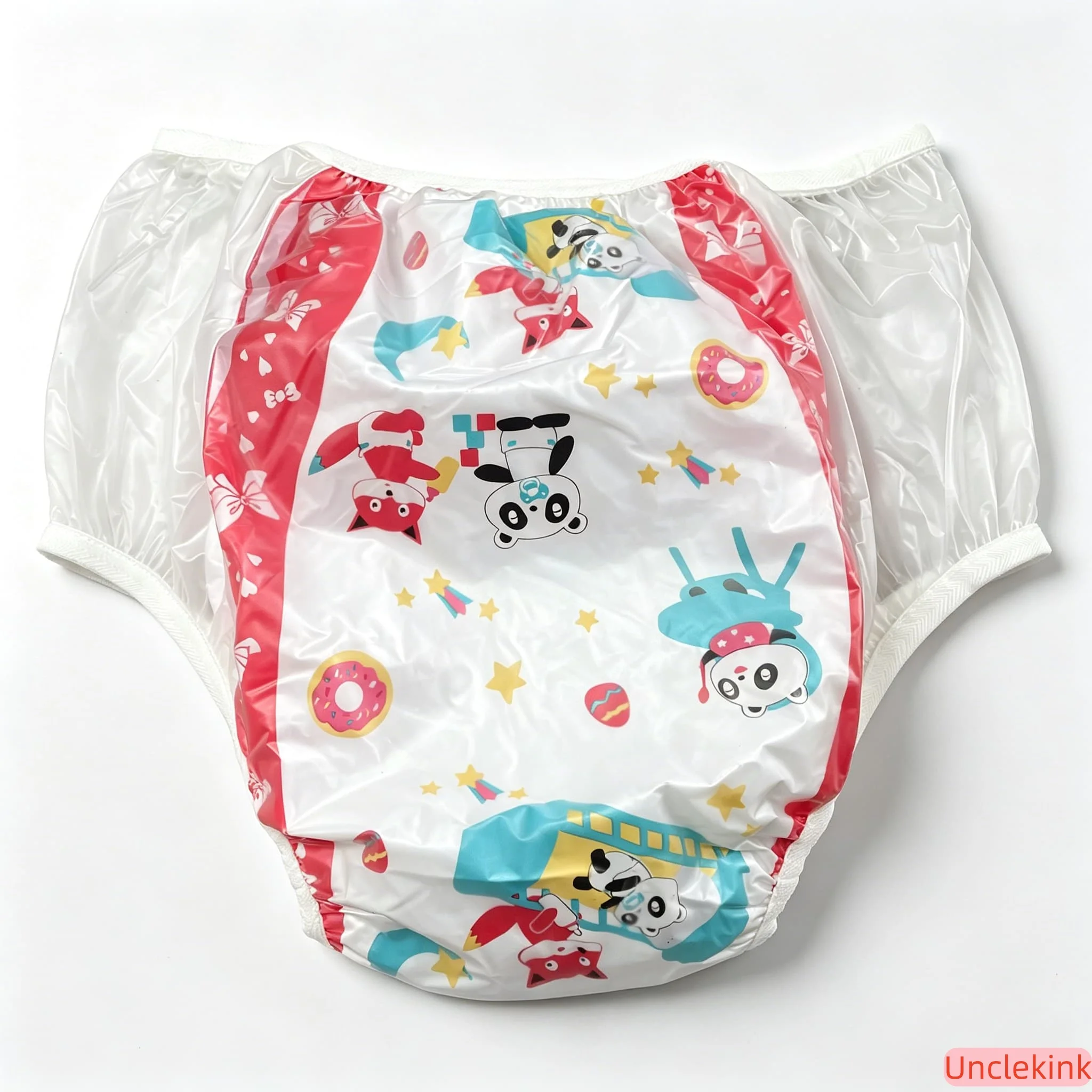 Waterproof PVC Printed ABDL Underwear Adult Diaper Pants Reusable Leak-Proof Cloth Diaper Cover for Incontinence
