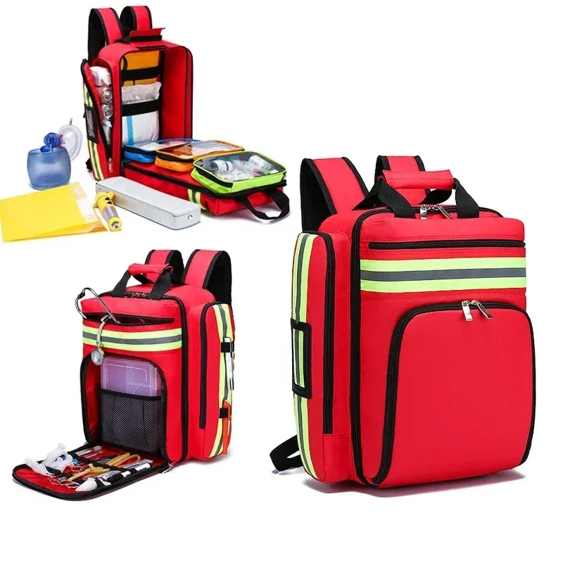 First Aid Kit Emergency Rescue Backpack Civil Air Defense Earthquake Relief Bag Large Capacity Classified Storage Survival Kits