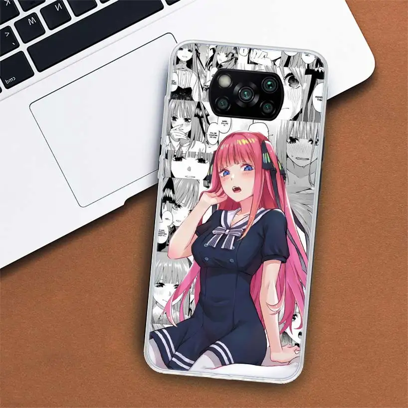 Nino Nakano Anime Phone Case For Xiaomi Poco F7 Ultra X7 X6 Pro X5 Redmi 15 15C 13 13C 12 12C 10 10A 10C 9 9A 9C 9T Shell Poco X