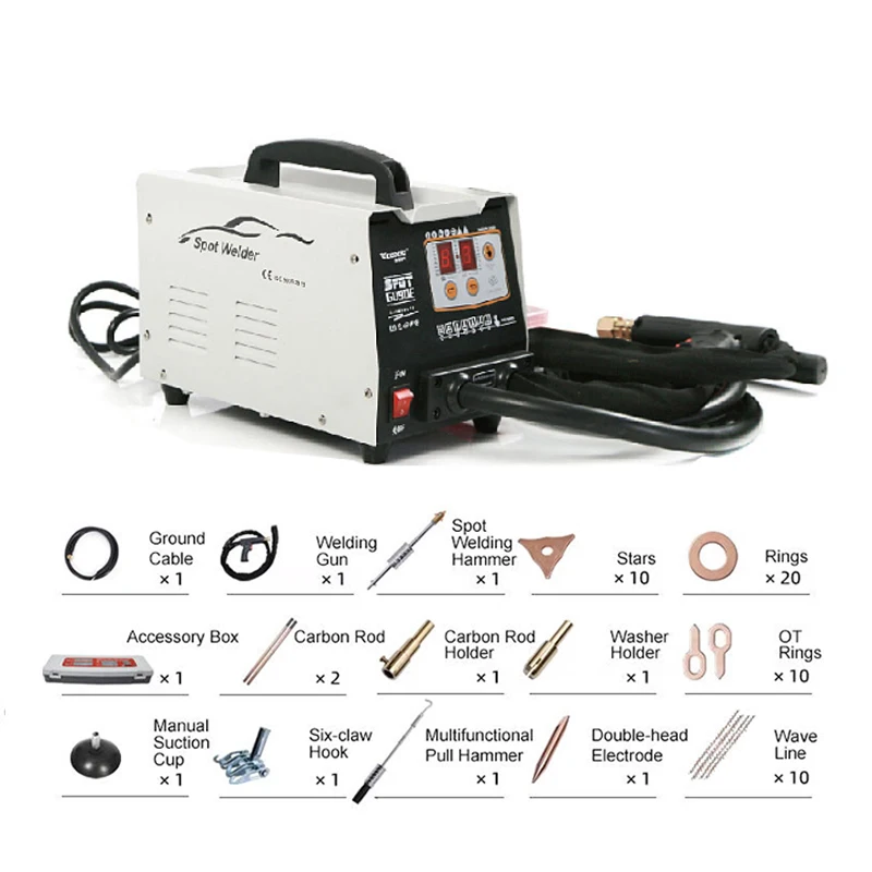 Factory Price Model 90E Intelligent Induction Dent Pulling Machine Spotter Welder for Vehicle Body Repair Metal Material