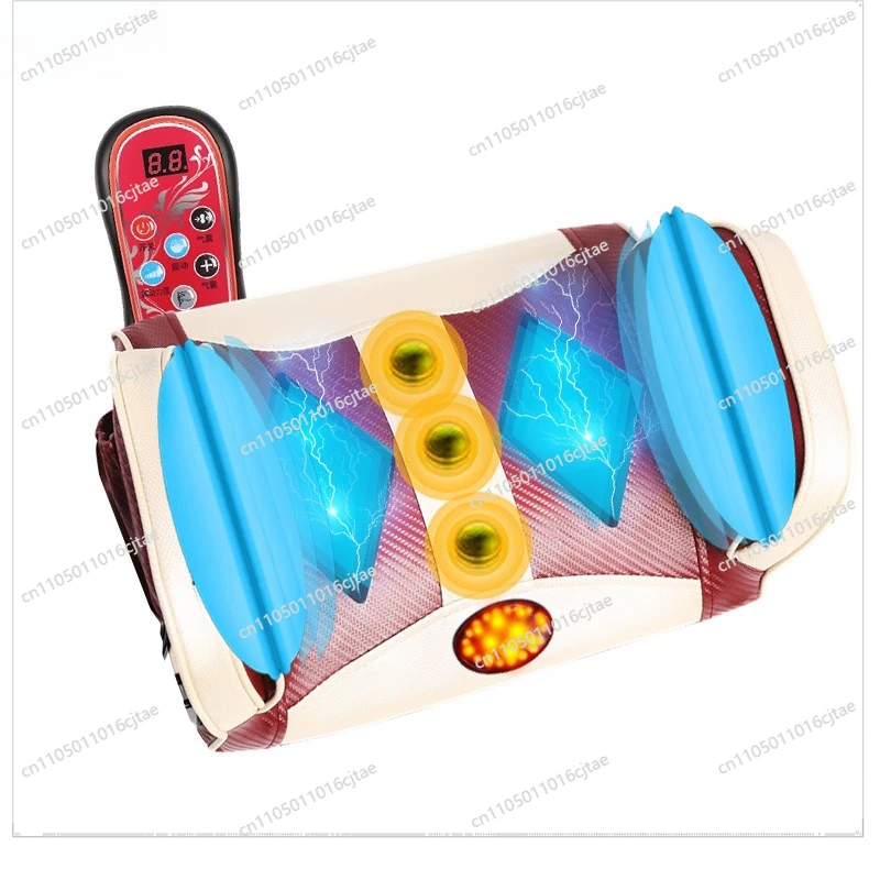 For Waist Massager Home Massager Electric Heating Pulse Cushion Airbag Traction Multifunctional Massage Waist Rest