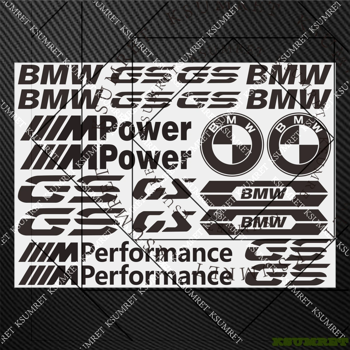 

For Bmw GS Stickers Motorycle Sticker Moto Gs Decal Black White Blue Silver