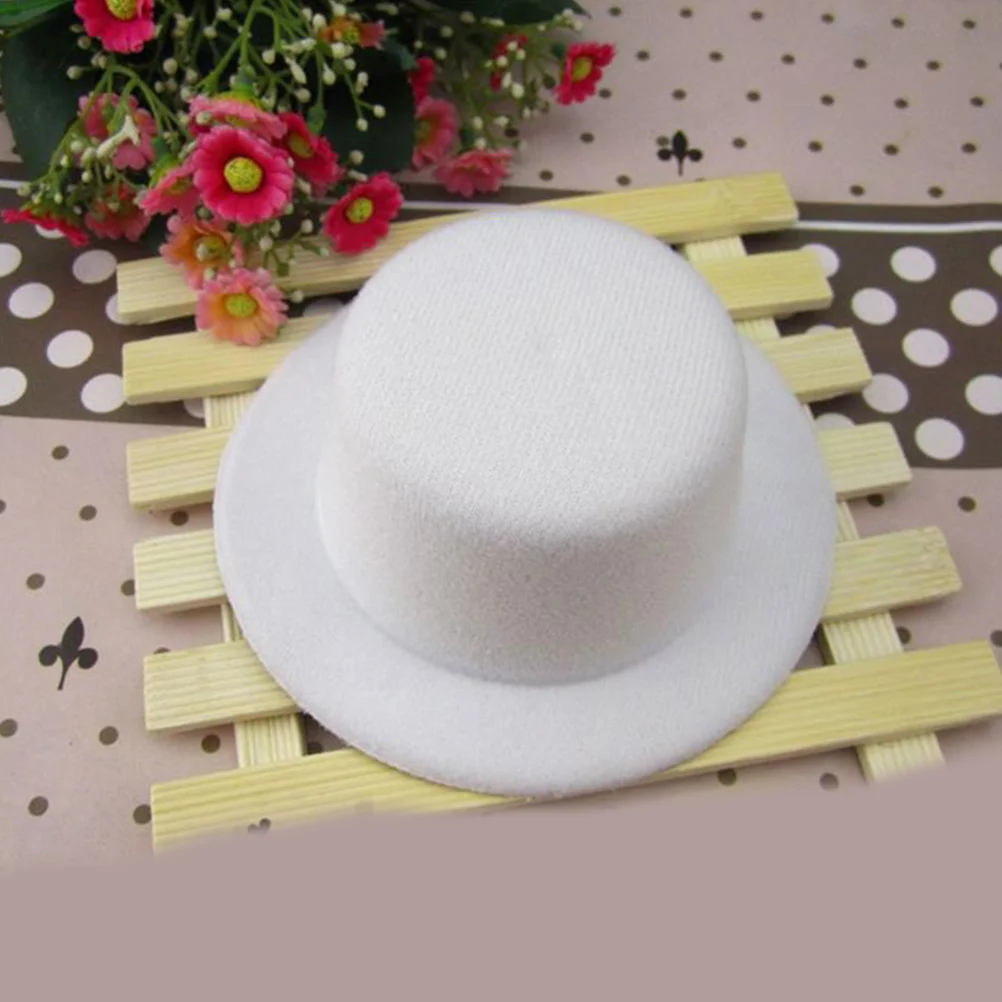 

4Pcs DIY Decorative Small Formal Tops Hats Hair Clip Accessories Craft Caps Handmade Sewing Gift Packaging Supplies
