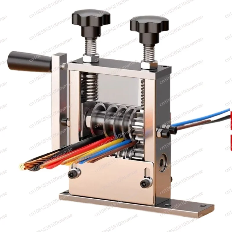 Household manual wire stripping machine, waste wire and cable porous multi-knife peeling machine, 6-hole 5-knife peeling machine