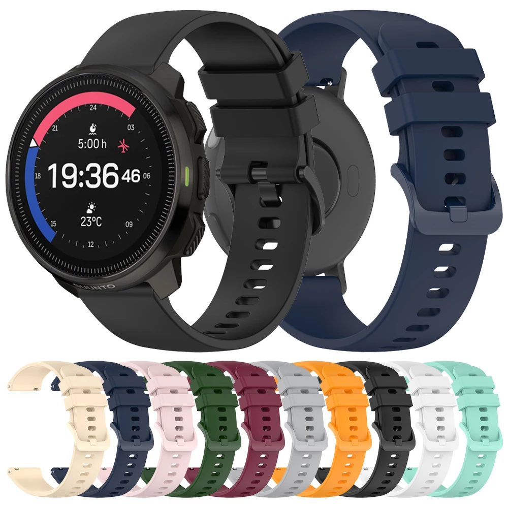 For SUUNTO Ocean Sport Strap VERTICAL/5 9 PEAK PRO/DLC/RACE/3 Fitness Soft Bracelet for POLAR Vantage V3 V2 M M2 Smartwatch Band